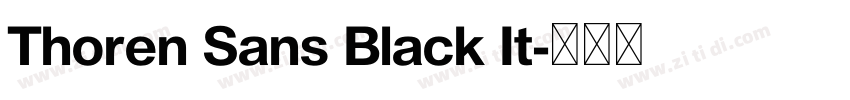 Thoren Sans Black It字体转换 Thoren Sans Black It字体转换